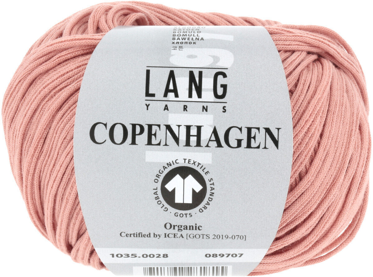 Pletací příze Lang Yarns Copenhagen (Gots) 0028 Peach