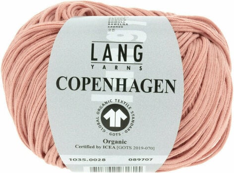 Strikkegarn Lang Yarns Copenhagen (Gots) 0028 Peach - 1