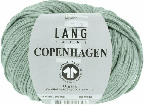 Fios para tricotar Lang Yarns Copenhagen (Gots) 0092 Sage - 1