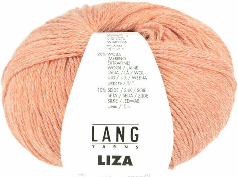 Knitting Yarn Lang Yarns Liza 0059 Orange Knitting Yarn - 1