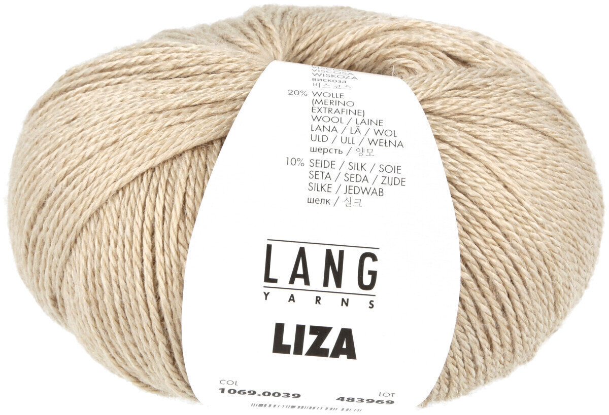Przędza dziewiarska Lang Yarns Liza 0039 Camel Przędza dziewiarska