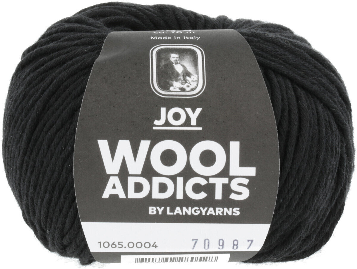 Fios para tricotar Lang Yarns Joy 0004 Black