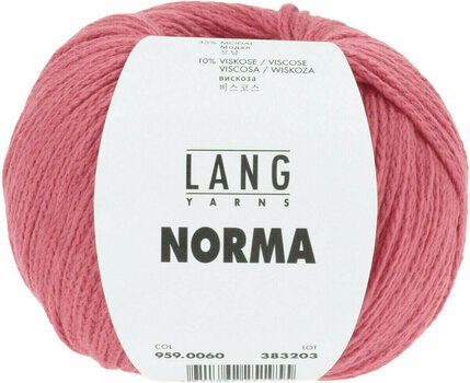 Knitting Yarn Lang Yarns Norma 0060 Red Knitting Yarn - 1