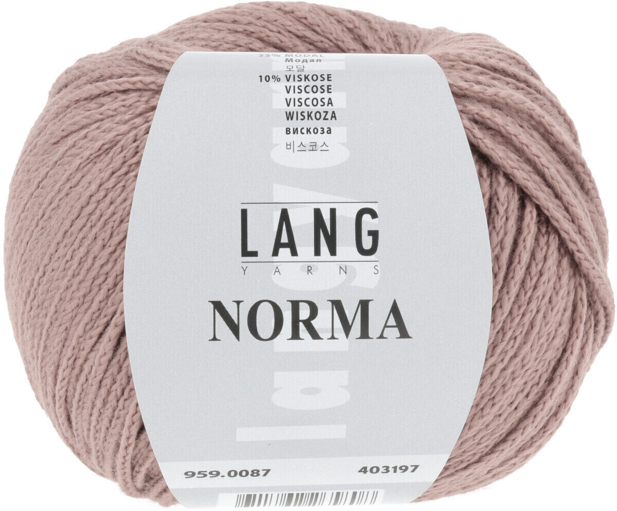 Fil à tricoter Lang Yarns Norma 0087 Rosewood Fil à tricoter