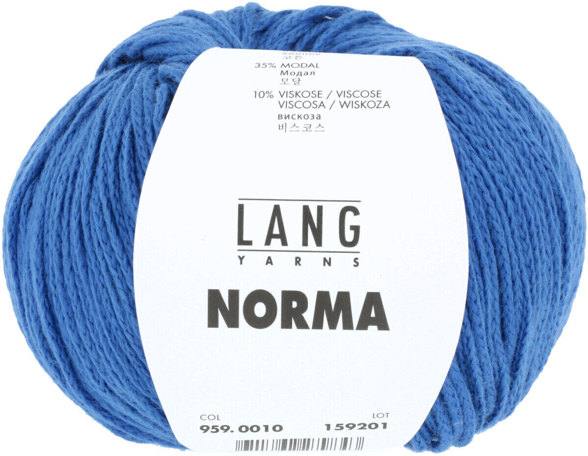 Knitting Yarn Lang Yarns Norma 0010 Blue Knitting Yarn