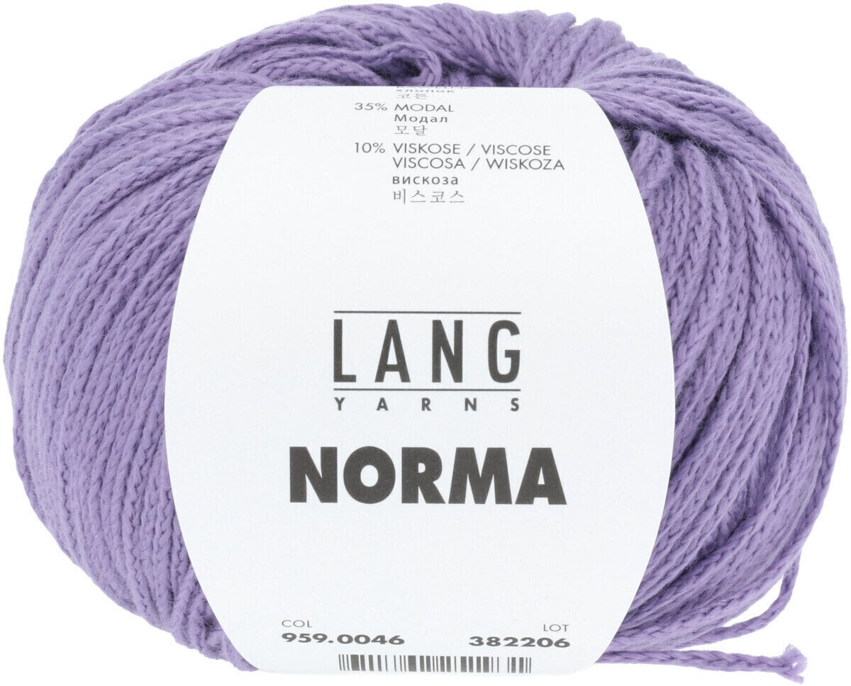 Fire de tricotat Lang Yarns Norma 0046 Lilac Fire de tricotat