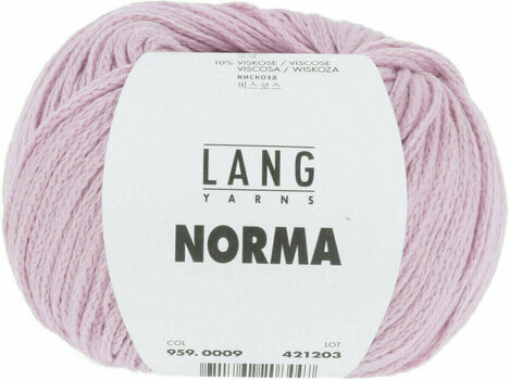 Knitting Yarn Lang Yarns Norma 0009 Rose Knitting Yarn - 1