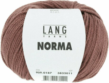 Knitting Yarn Lang Yarns Norma 0187 Brick Knitting Yarn - 1