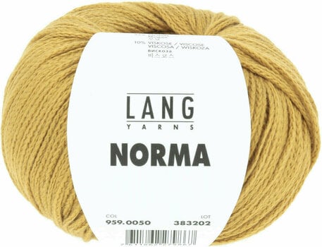 Knitting Yarn Lang Yarns Norma 0050 Mustard Yellow Knitting Yarn - 1