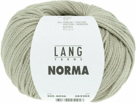 Knitting Yarn Lang Yarns Norma 0026 Beige Knitting Yarn - 1