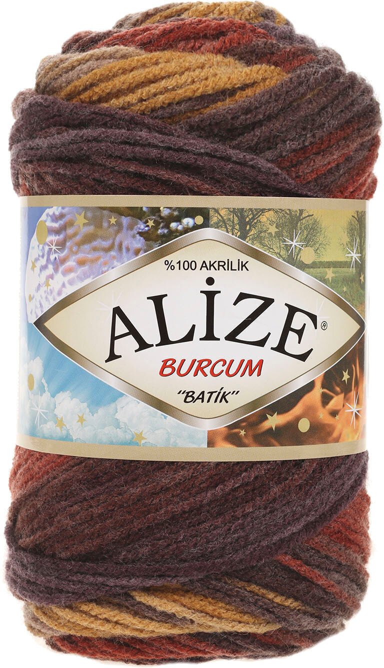 Fios para tricotar Alize Burcum Batik 3379