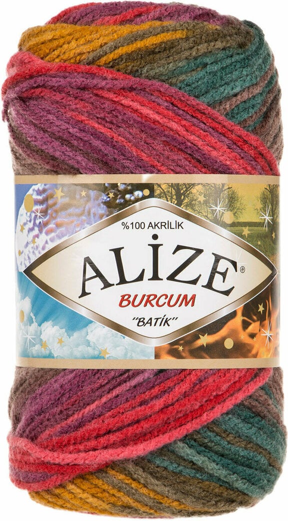 Wohnkult Alize 3 x 100 g Burcum Batik premium wol, 100% acryl, 29