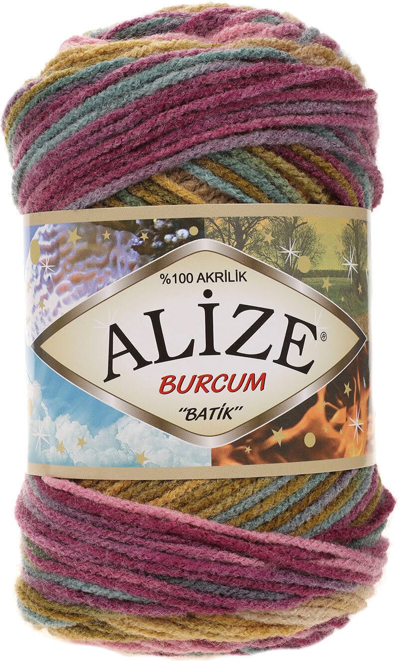 Плетива прежда Alize Burcum Batik 4341