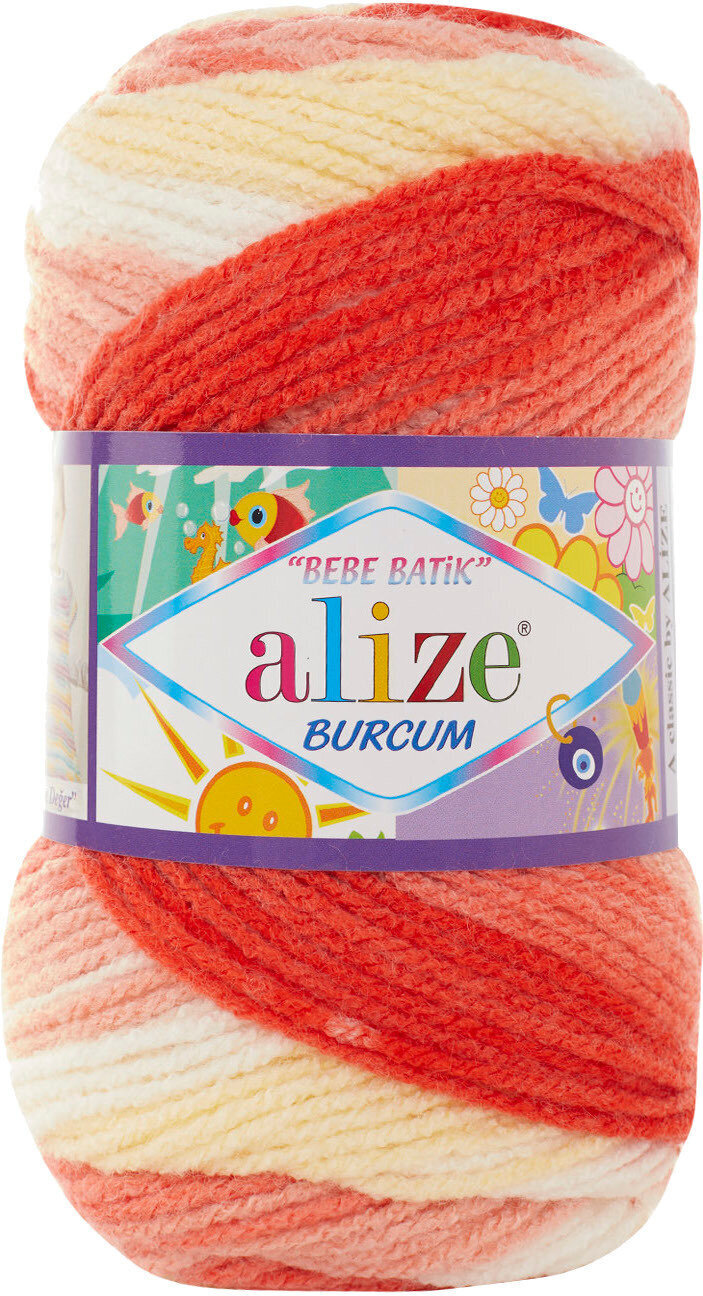 Pletací příze Alize Burcum Bebe Batik 7104 Pletací příze