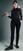 Trousers Alberto Clara Black 38 Trousers