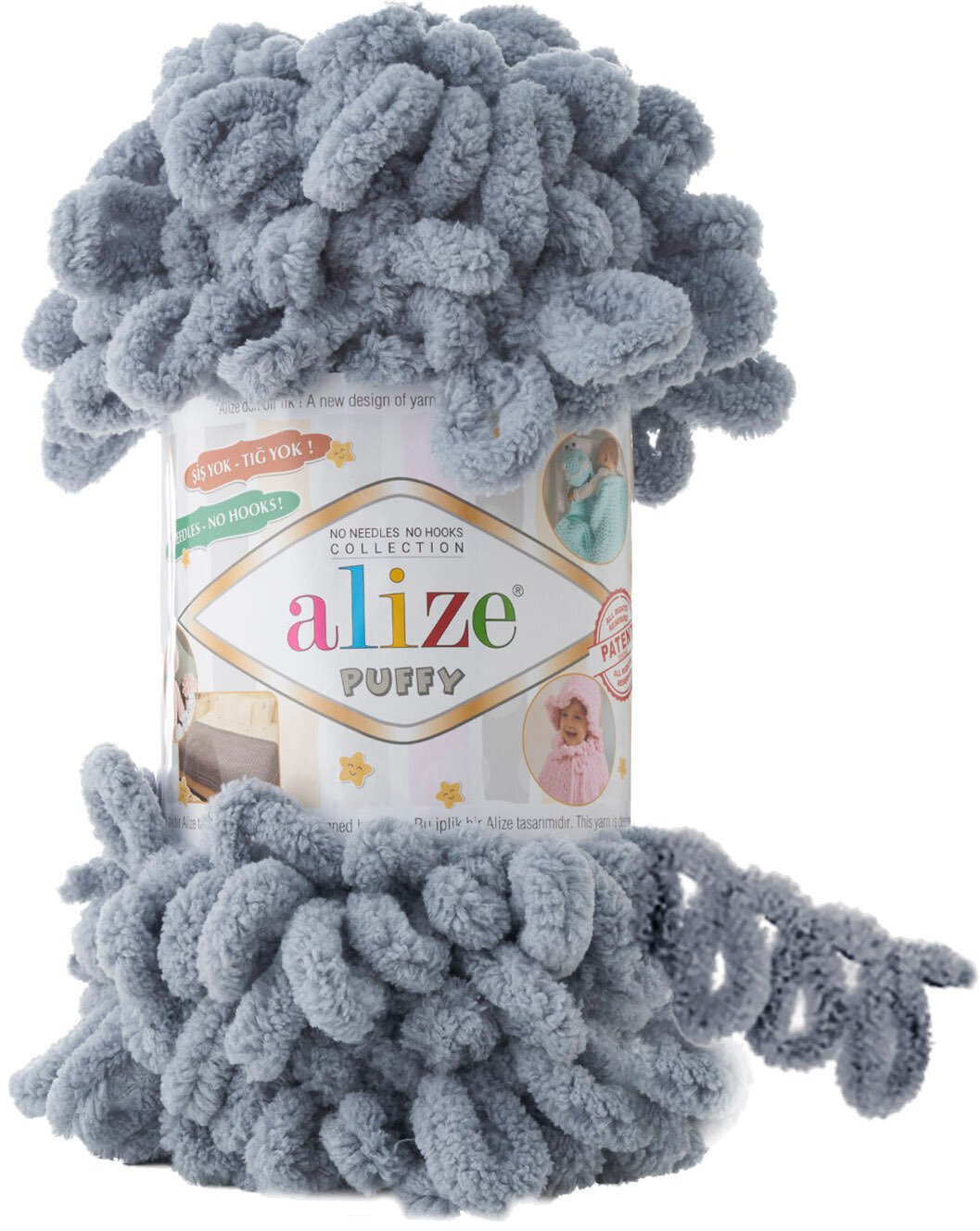 Fios para tricotar Alize Puffy 428