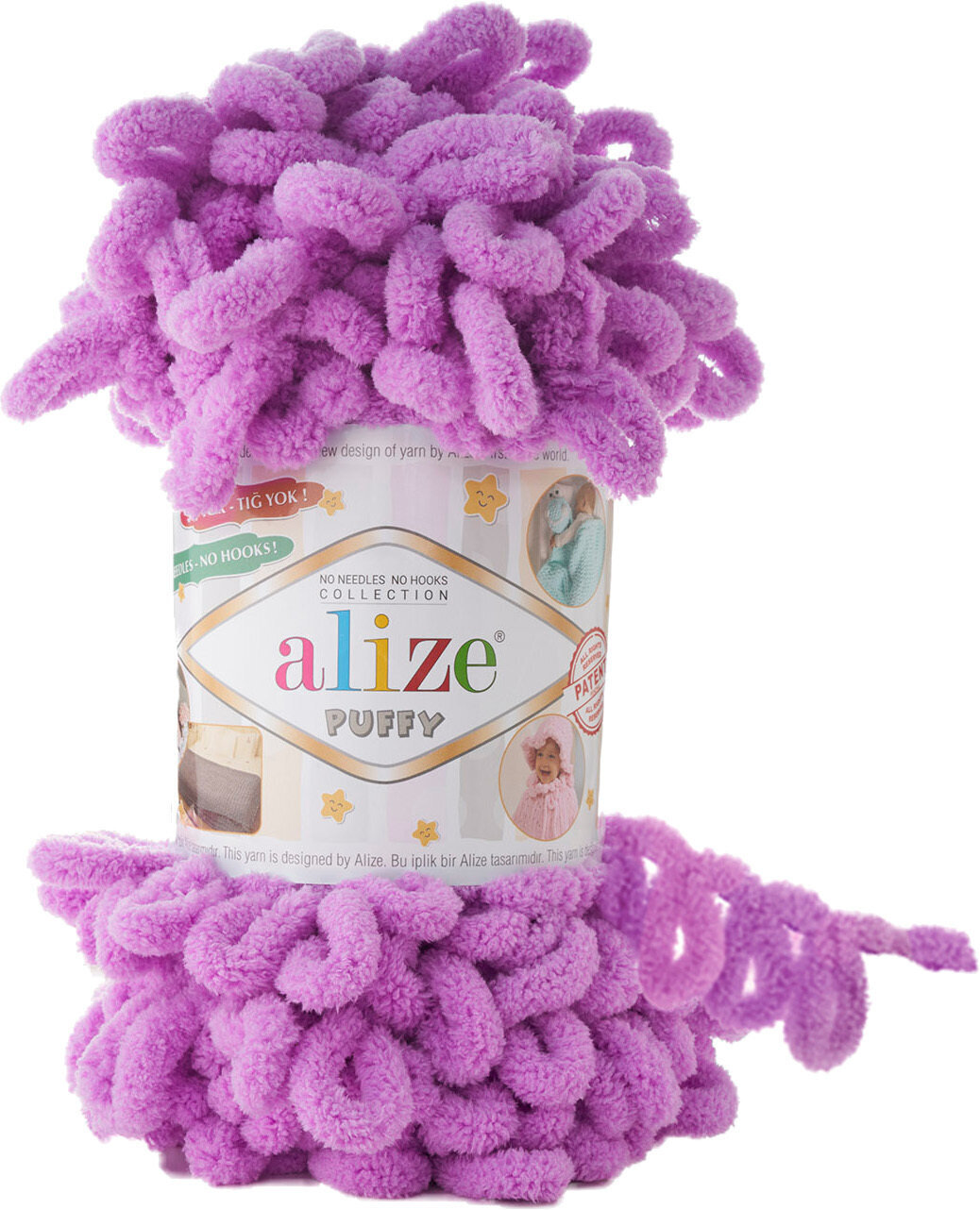 Fios para tricotar Alize Puffy 378