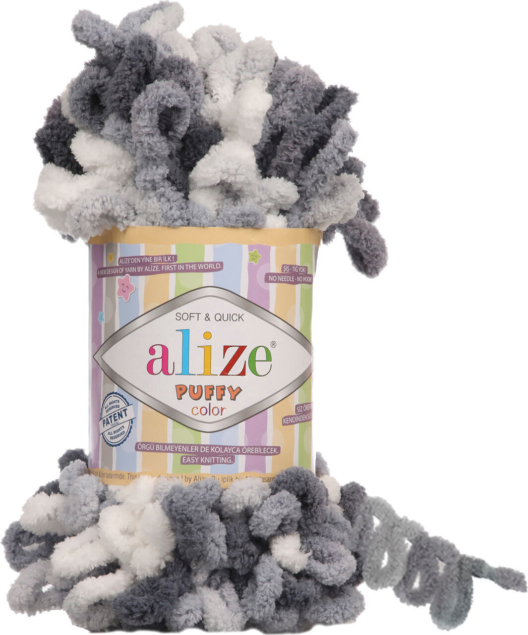 Fios para tricotar Alize Puffy Color 5925