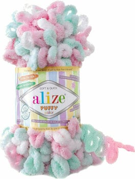 Knitting Yarn Alize Puffy Color 6052 - 1
