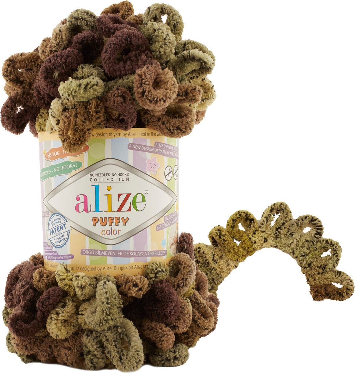 Fil à tricoter Alize Puffy Color 6086 Fil à tricoter