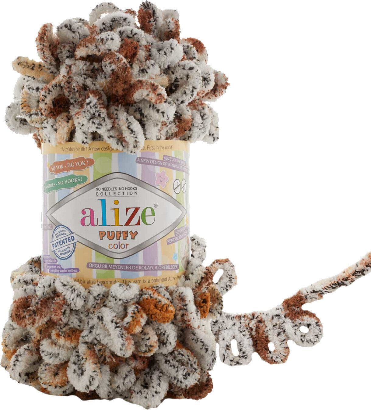 Fil à tricoter Alize Puffy Color 7503 Fil à tricoter