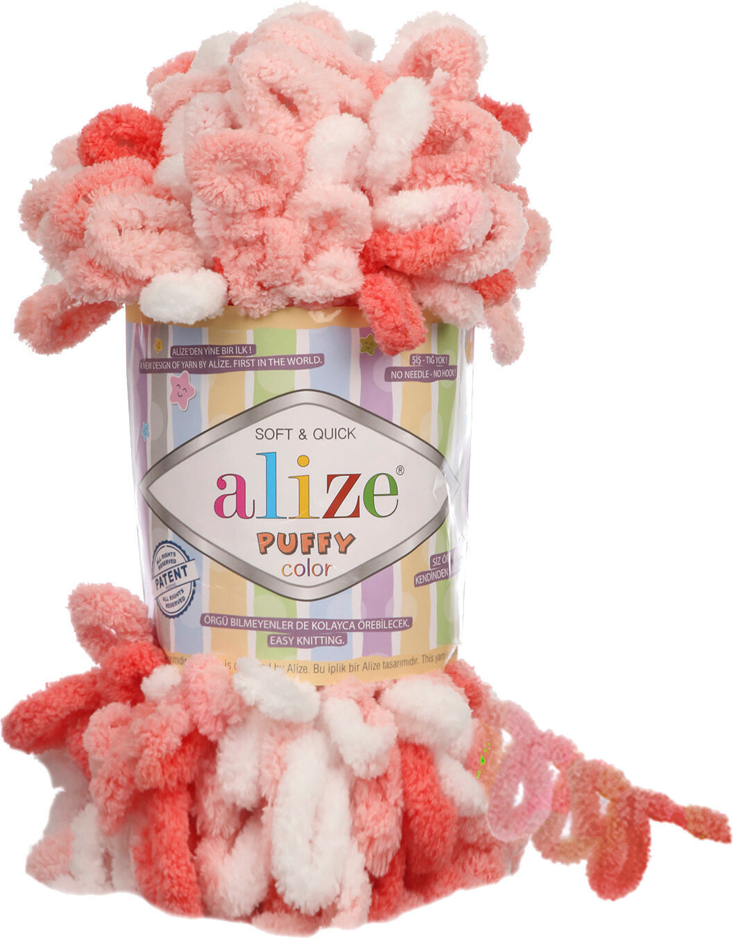 Pređa za pletenje Alize Puffy Color 5922 Pređa za pletenje