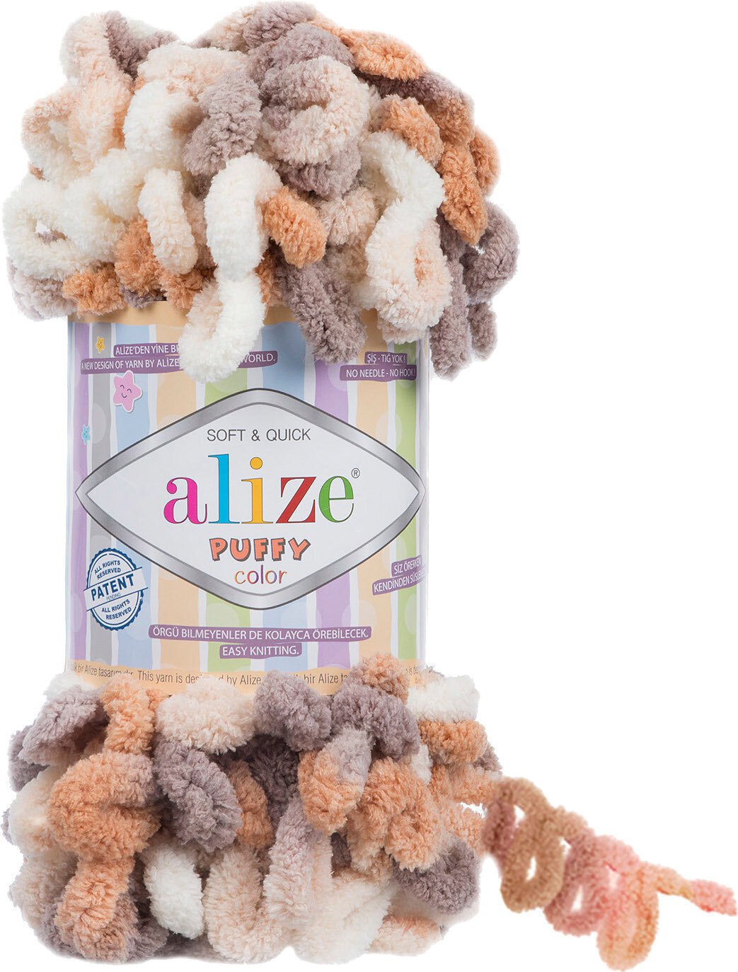 Fios para tricotar Alize Puffy Color 5926
