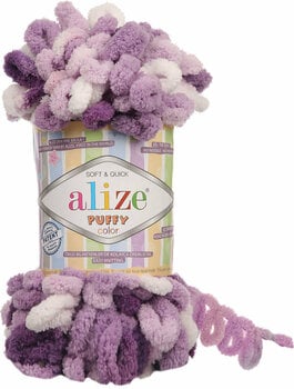 Fios para tricotar Alize Puffy Color 5923 - 1
