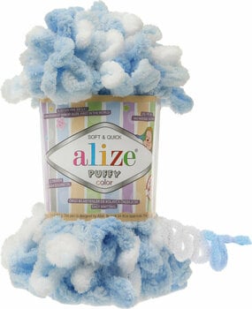 Fios para tricotar Alize Puffy Color 5865 - 1