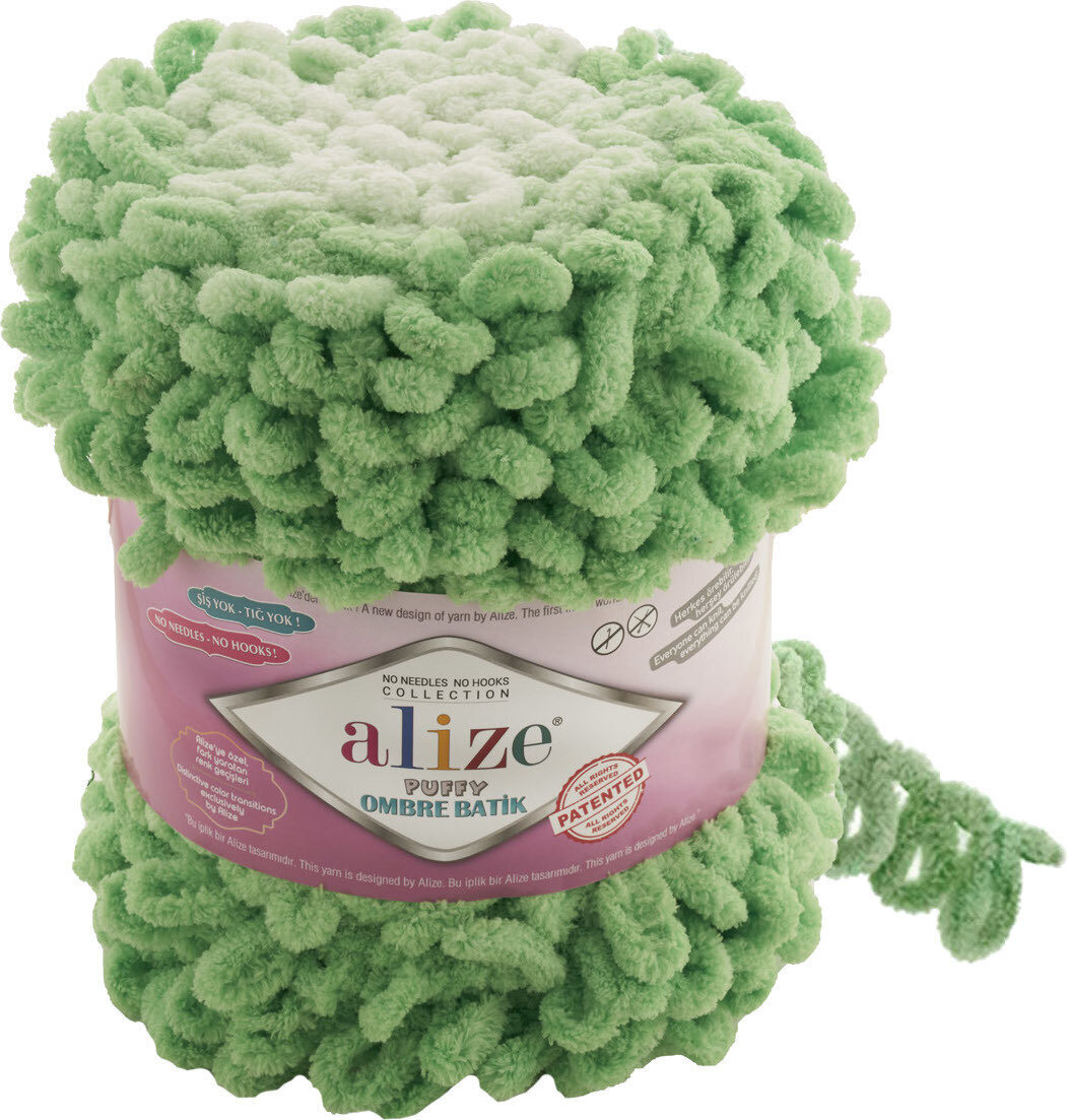 Плетива прежда Alize Puffy Ombre Batik 7428 Плетива прежда