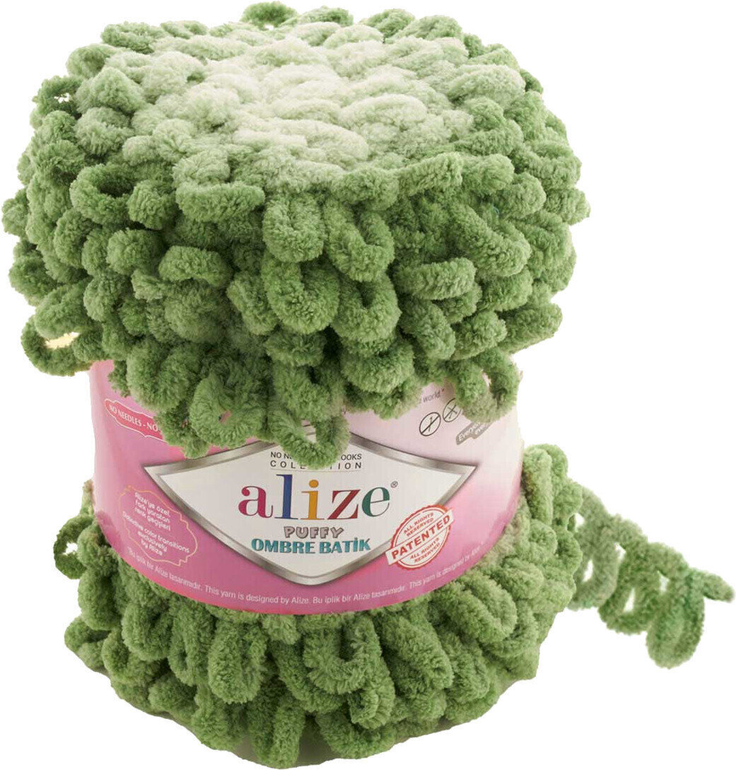 Pređa za pletenje Alize Puffy Ombre Batik 7423 Pređa za pletenje