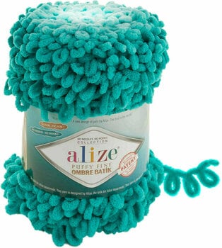 Пряжа для в'язання Alize Puffy Fine Ombre Batik 7246 Пряжа для в'язання - 1