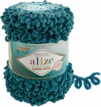 Knitting Yarn Alize Puffy Fine Ombre Batik Knitting Yarn 7263 - 1
