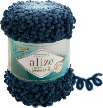 Fios para tricotar Alize Puffy Fine Ombre Batik 7266 - 1