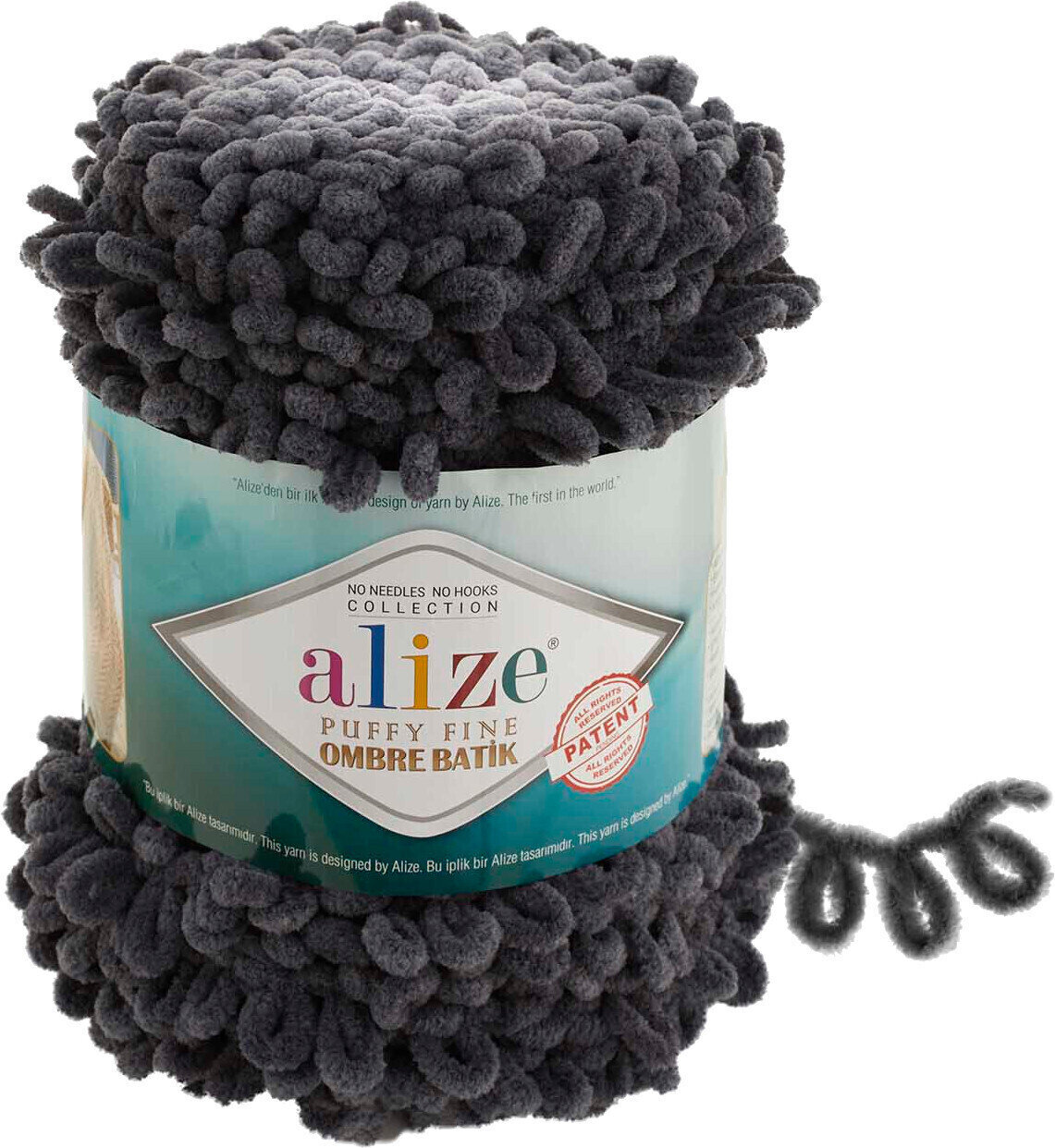 Fios para tricotar Alize Puffy Fine Ombre Batik Fios para tricotar 7259
