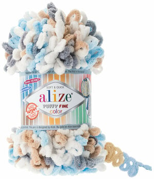 Fios para tricotar Alize Puffy Fine Color 5946 - 1