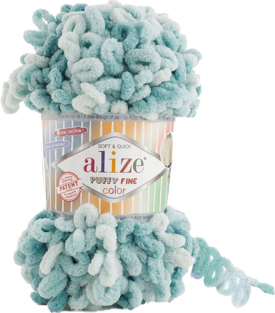 Fil à tricoter Alize Puffy Fine Color 6064 Fil à tricoter