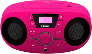 Desktop Music Player Bigben CD61RUSB Pink Desktop Music Player