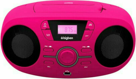 Desktop Music Player Bigben CD61RUSB Pink - 1