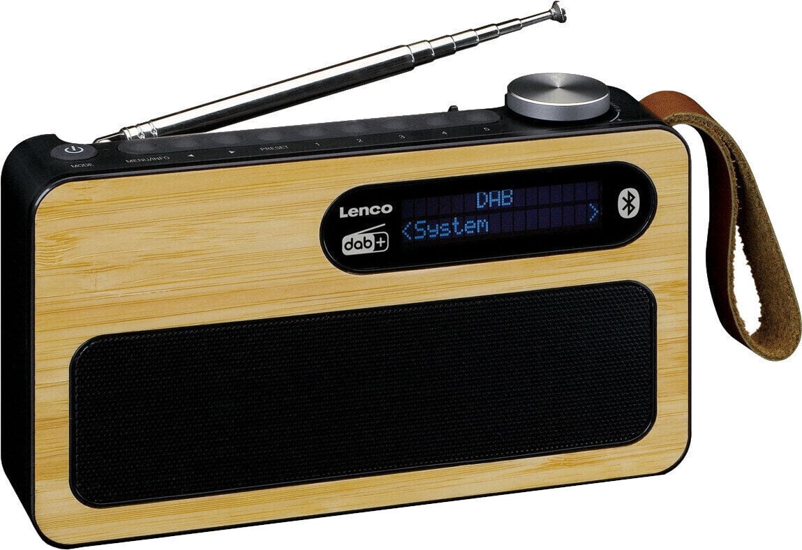 La radio numérique DAB + Lenco PDR-040BAMBOO