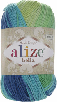 Knitting Yarn Alize Bella Batik 100 4150 Yellow-Blue Knitting Yarn - 1