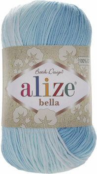 Fire de tricotat Alize Bella Batik 100 2130 Light Blue - 1