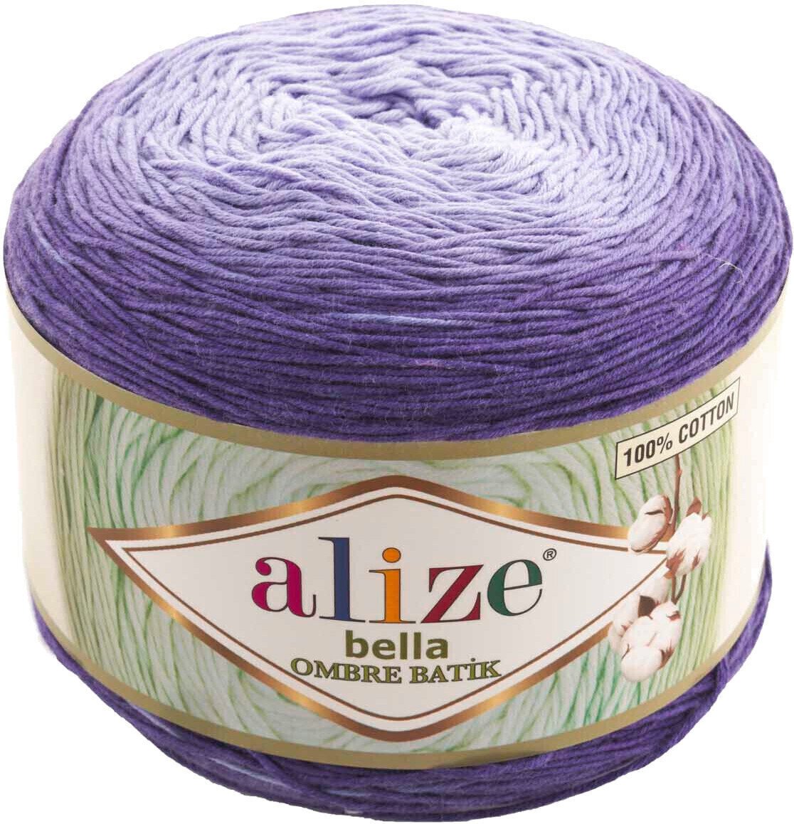 Плетива прежда Alize Bella Ombre Batik 7406