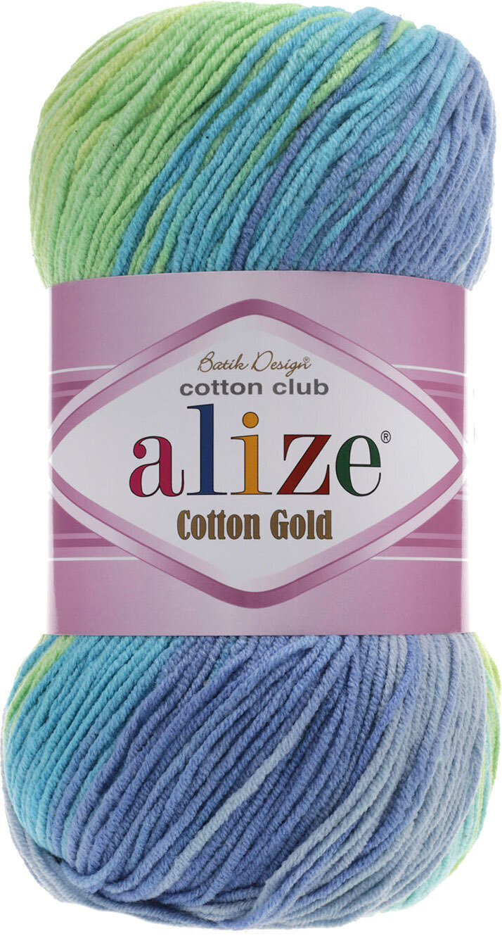 Pređa za pletenje Alize Cotton Gold Batik 4146 Pređa za pletenje