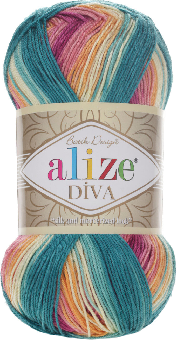 Fios para tricotar Alize Diva Batik 4572