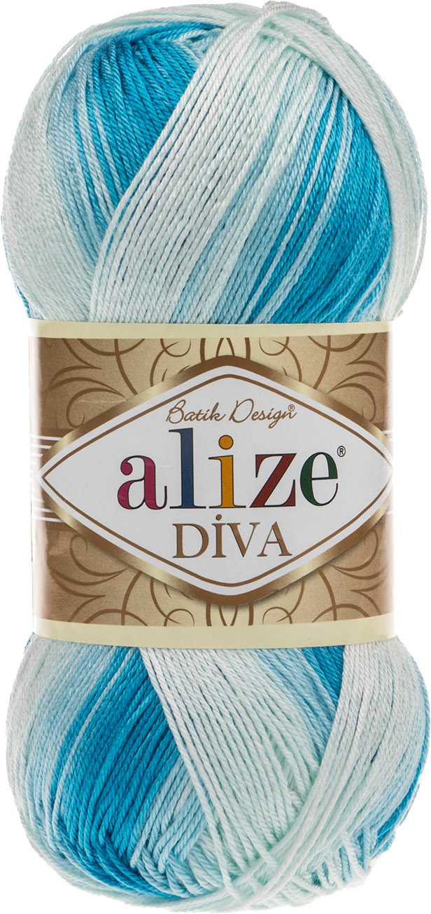Alize Diva Batik 1767 Light Blue - Muziker