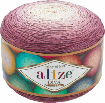 Fios para tricotar Alize Diva Ombre Batik 7377 - 1