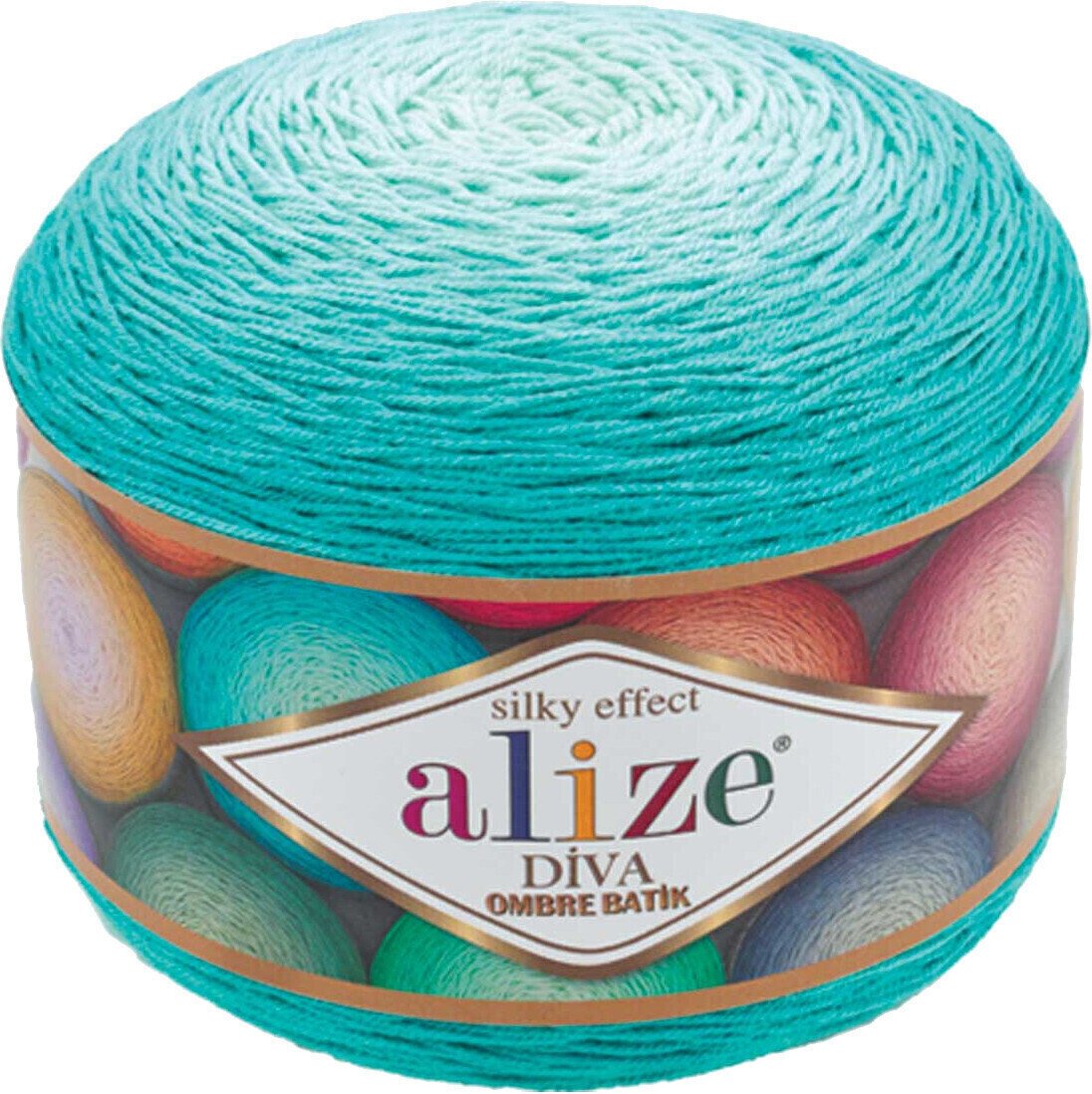 Fios para tricotar Alize Diva Ombre Batik 7370