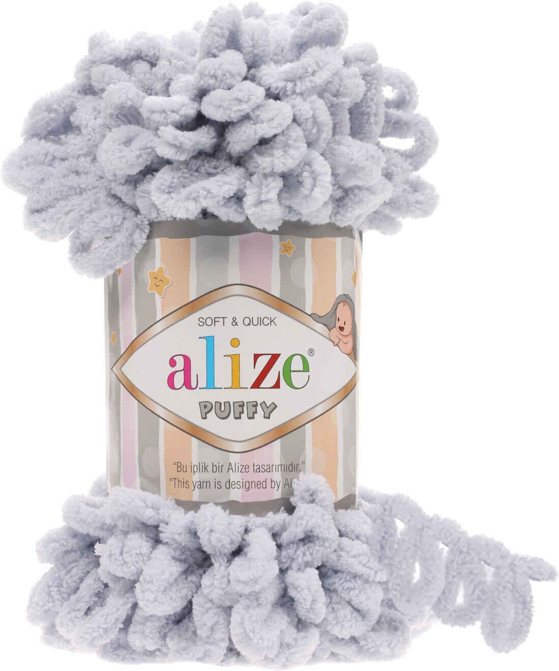 Fios para tricotar Alize Puffy 416