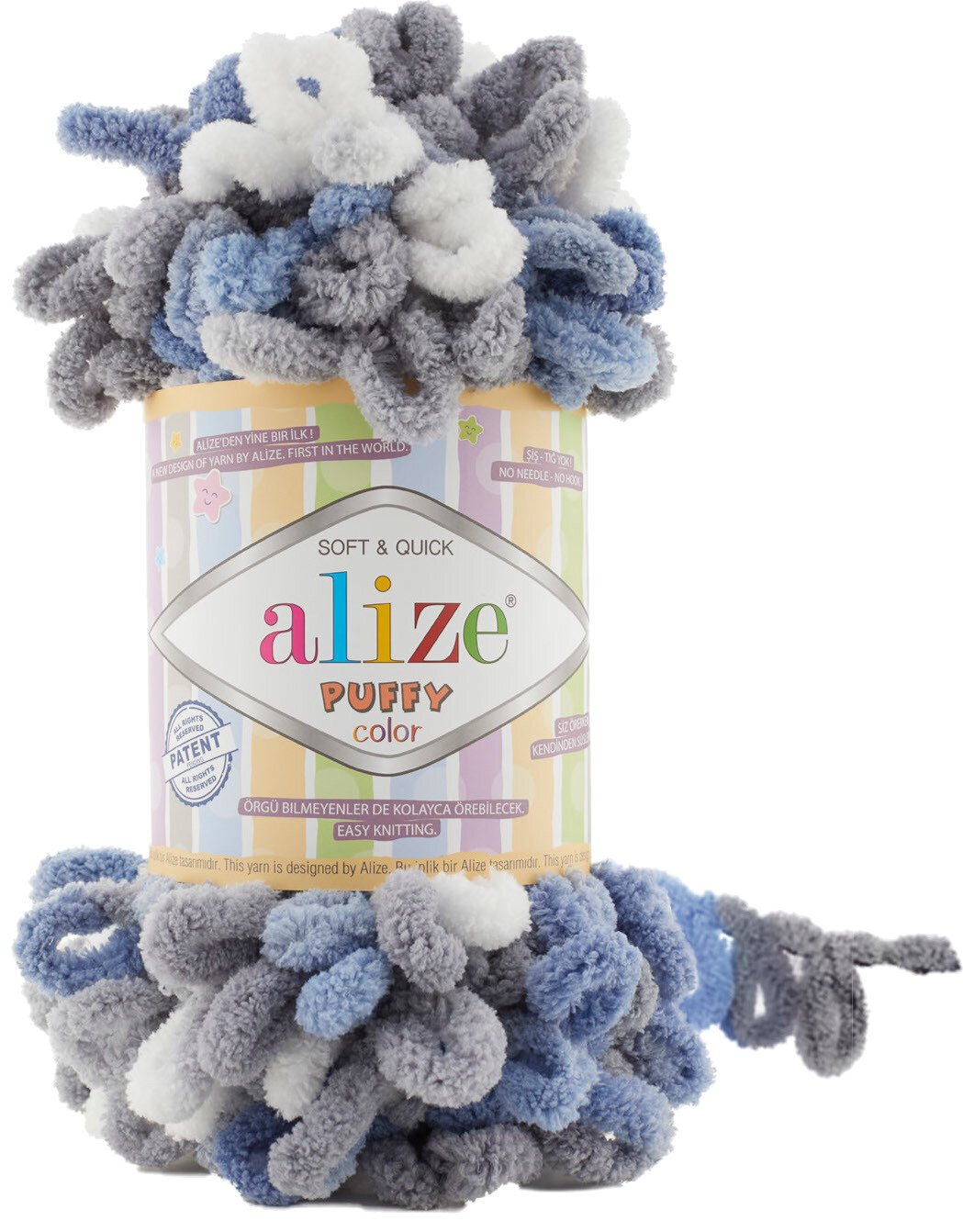Knitting Yarn Alize Puffy Color 6075